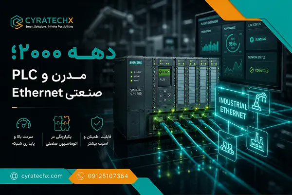 دهه ۲۰۰۰؛ PLC مدرن و Ethernet صنعتی