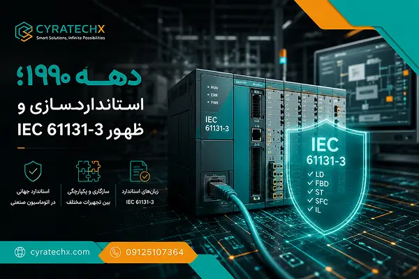 دهه ۱۹۹۰؛ استانداردسازی و ظهور IEC 61131-3