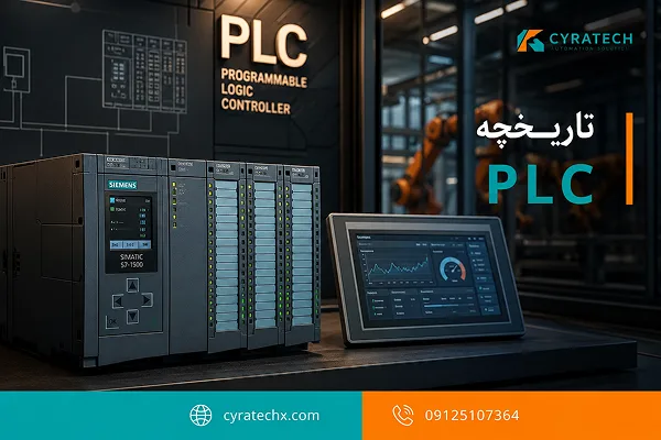 تاریخچه PLC از ۱۹۶۸ تا ۲۰۲۶ | از منطق رله تا هوش مصنوعی صنعتی؛ یک مسیر ۵۵ ساله