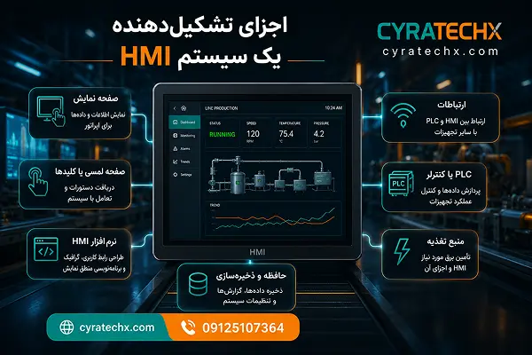 اجزای تشکیل‌دهنده یک سیستم HMI