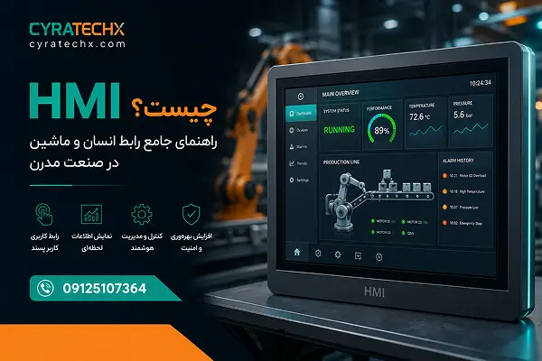 HMI چیست؟ راهنمای جامع رابط انسان و ماشین در صنعت مدرن
